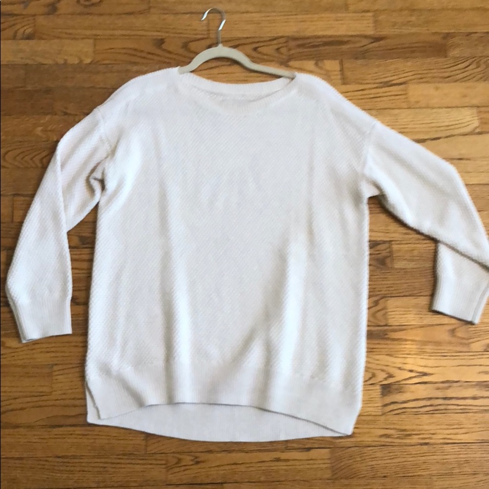 Loft ivory sweater sz L